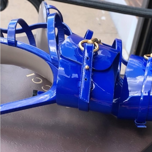 Blue Gucci Heels - Picture 4 of 5